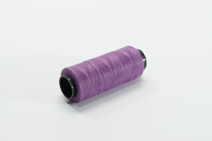 Нитки ПЕ №40/2 250 м Barva, бузковий яскравий, 6010