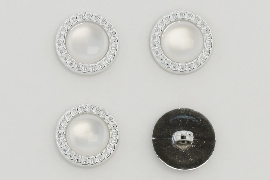 Гудзик 21 мм Mertbutton, білий, KM-16-02-34-999/nik