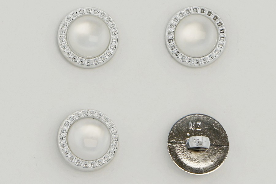 Гудзик 18 мм Mertbutton, нікель, KM-16-02-28-999/nik