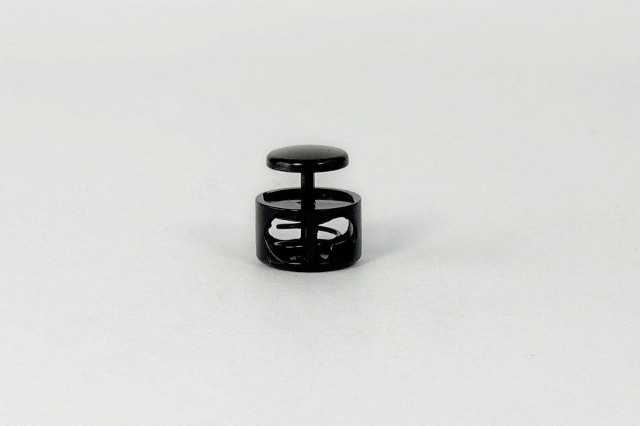 Фіксатор для шнура СТ732 металевий, 17,7 x 16 MH, чорний, 6660-0146-black