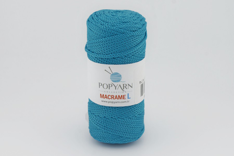 Пряжа Macrame L 100гр/90м POPYARN, бірюзовий, 453