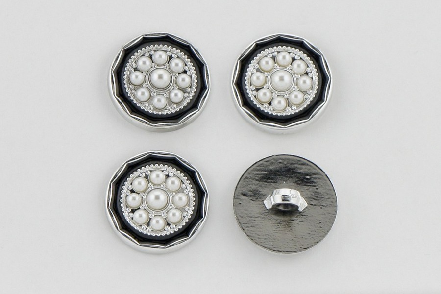 Гудзик 25 мм Mertbutton, чорний, KM-02-02-40-000/nik