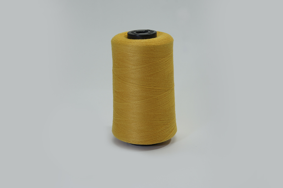 Нитки ПЕ №40/2 5000 м Barva, жовтий темний, 3011