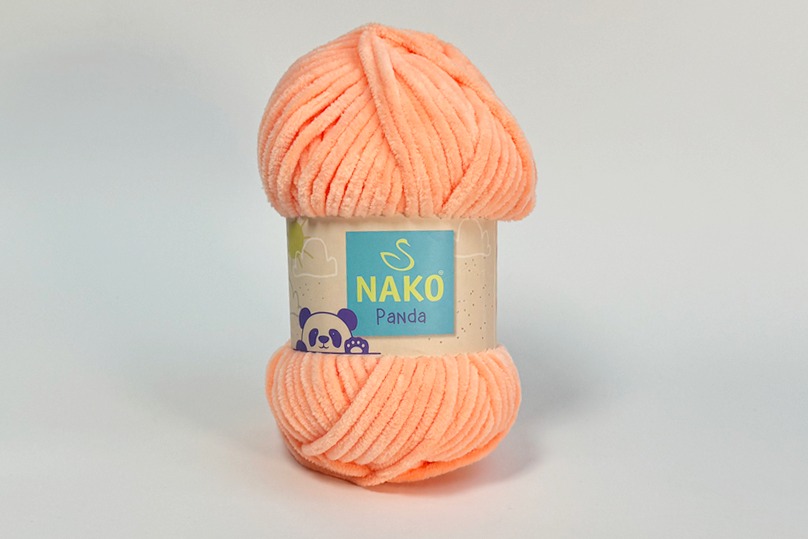 Пряжа Nako panda 100гр/120м, персиковий, 3120