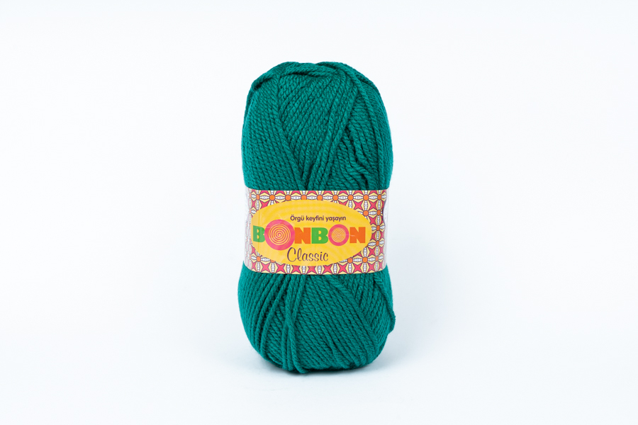Пряжа Bonbon classic 100гр/200м NAKO, зелений, 98325