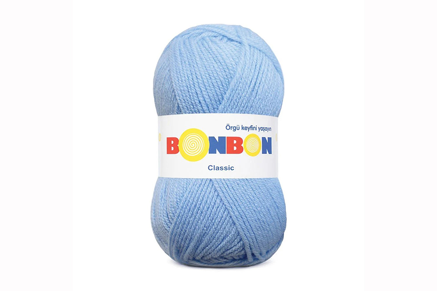 Пряжа Bonbon classic 100гр/200м NAKO, блакитний, 98328