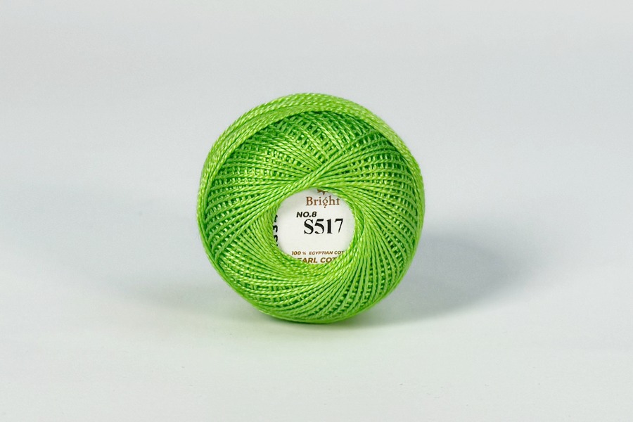 Нитки Ірис 10гр/80м Bright, зелений, S517