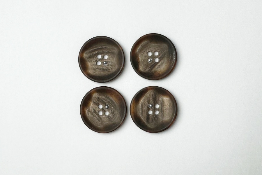 Гудзик 23 мм Mertbutton, коричневий темний, 3007-36-0113