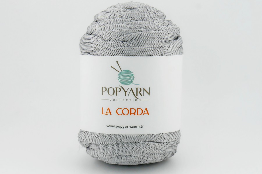 Пряжа La Corda 250гр/100м POPYARN, сірий, 1195