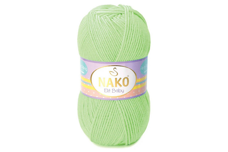Пряжа Elit Baby 100гр/250м NAKO, салатовий, 6712