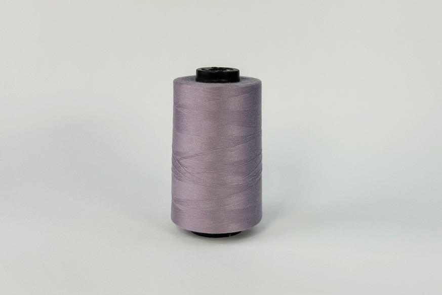 Нитки ПЕ №40/2 5000 м Barva, бузковий брудний, 6040