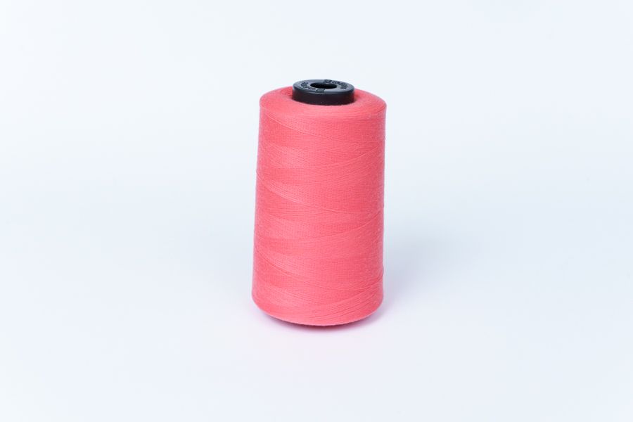 Нитки ПЕ №40/2 5000 м Barva, рожевий натуральний, 6041