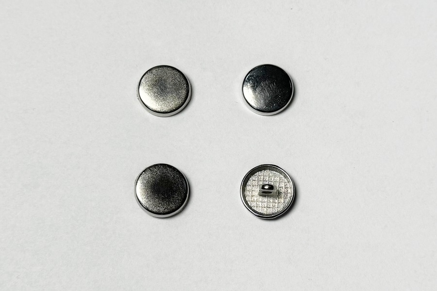 Гудзик металевий 15 мм Mertbutton, нікель, CN-26-24-nik