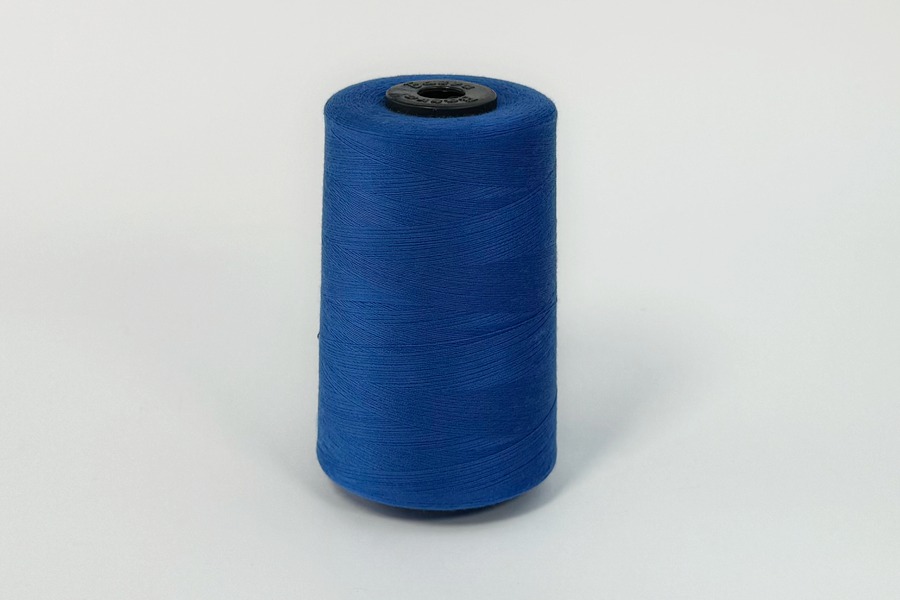 Нитки ПЕ №40/2 5000 м Barva, синій яскравий, 2058