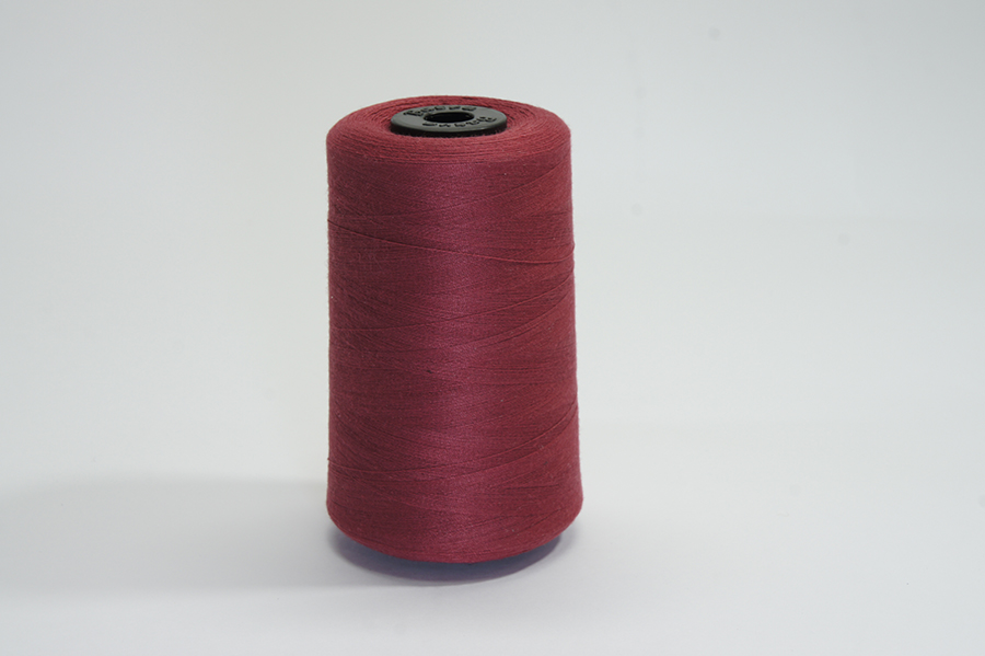 Нитки ПЕ №20/2 2500 м Barva, бордовий натуральний, 6026