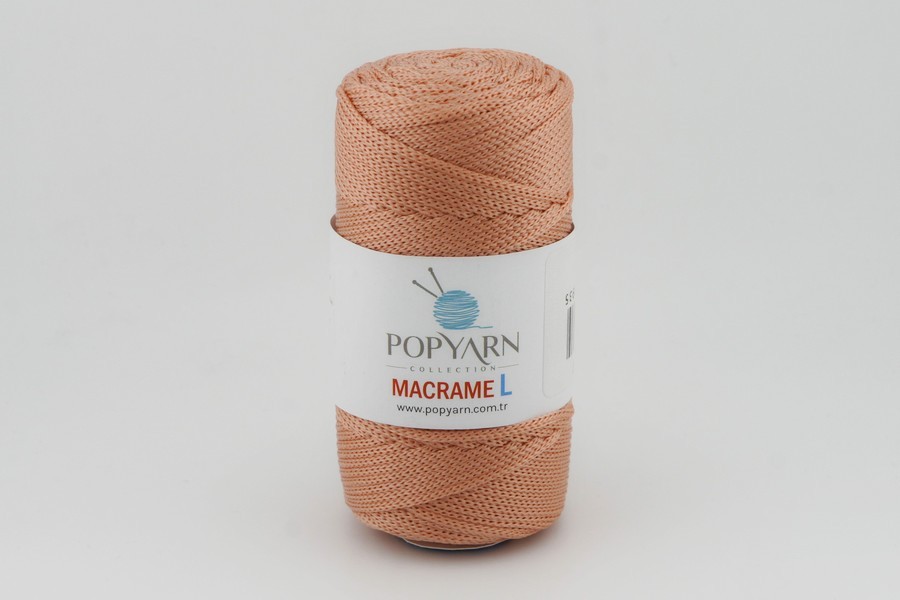Пряжа Macrame L 100гр/90м POPYARN, персиковий, 479