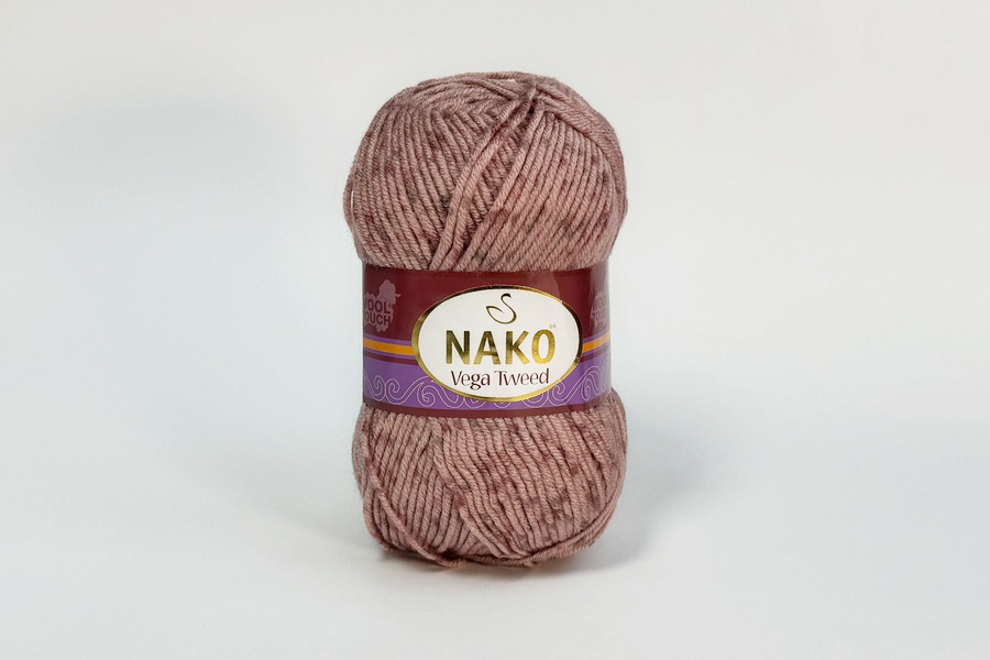 Пряжа Vega Tweed 100гр/195м NAKO, фрезовий, 31760