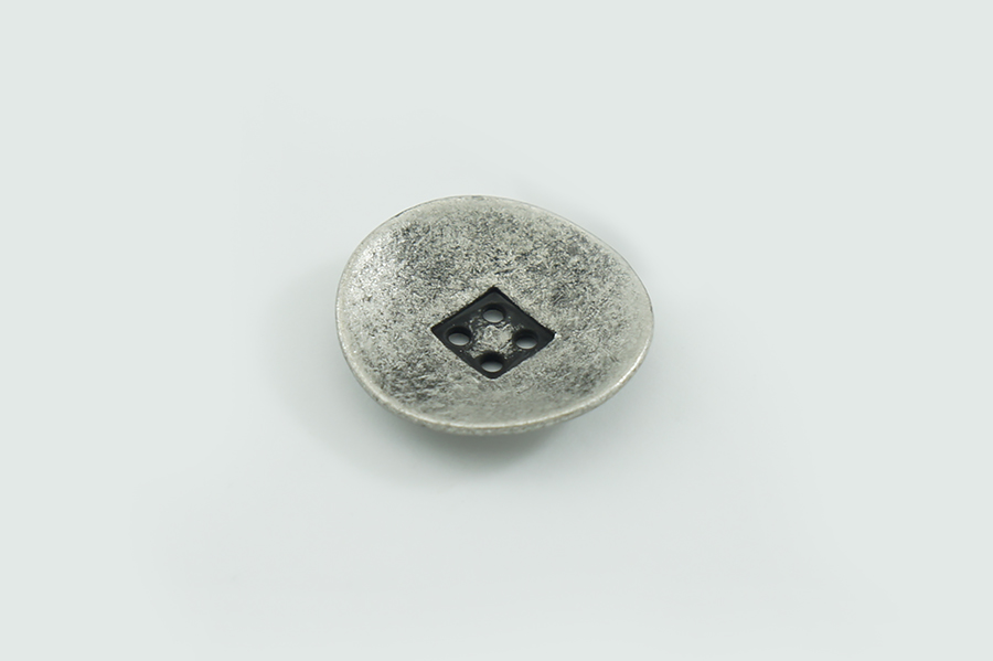 Гудзик металевий 25 мм Mertbutton, нікель, MTL-63-40-nik