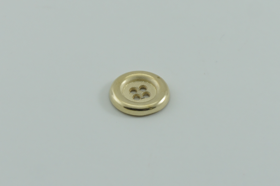 Гудзик металевий 15 мм Mertbutton, золото, MTL-70-24-gold