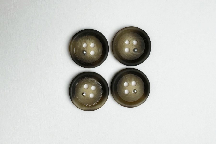 Гудзик 18 мм Mertbutton, різнокольоровий, 2607-28-9