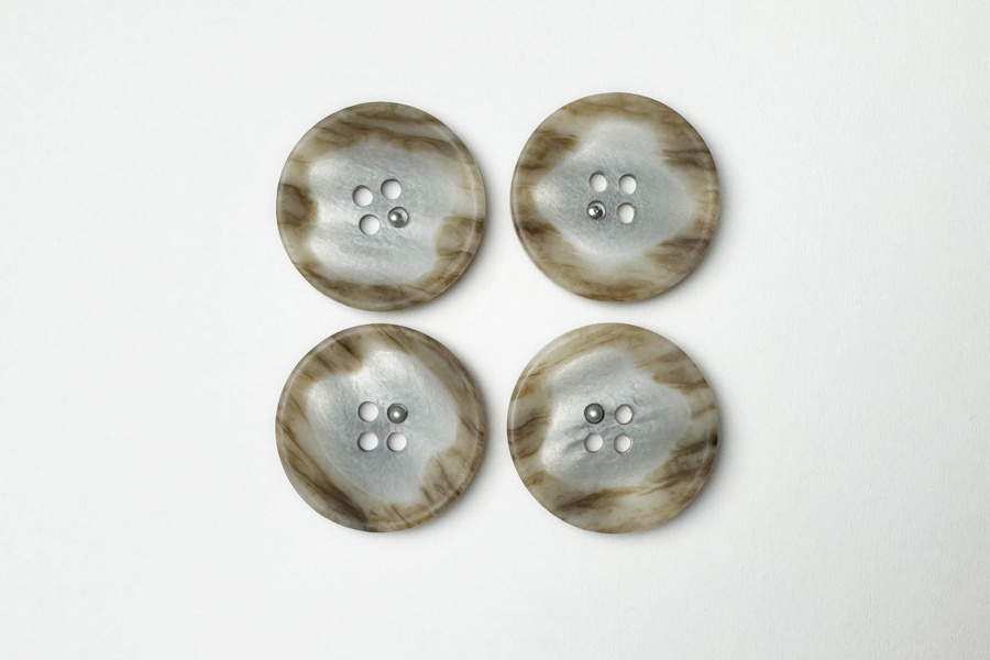 Гудзик 23 мм Mertbutton, бежевий сірий світлий, 3007-36-1301