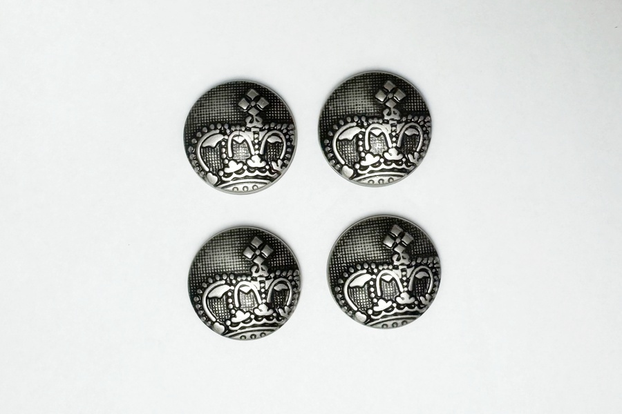 Гудзик 25 мм Mertbutton, нікель, 241e-40-nik