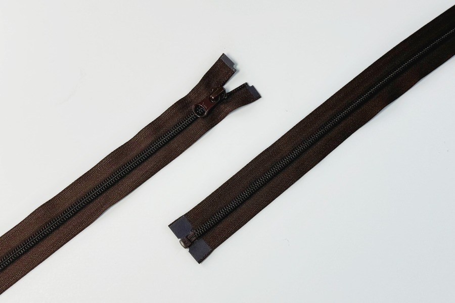 Блискавка YKK, T5, 1 замок, 60 см, шоколадний