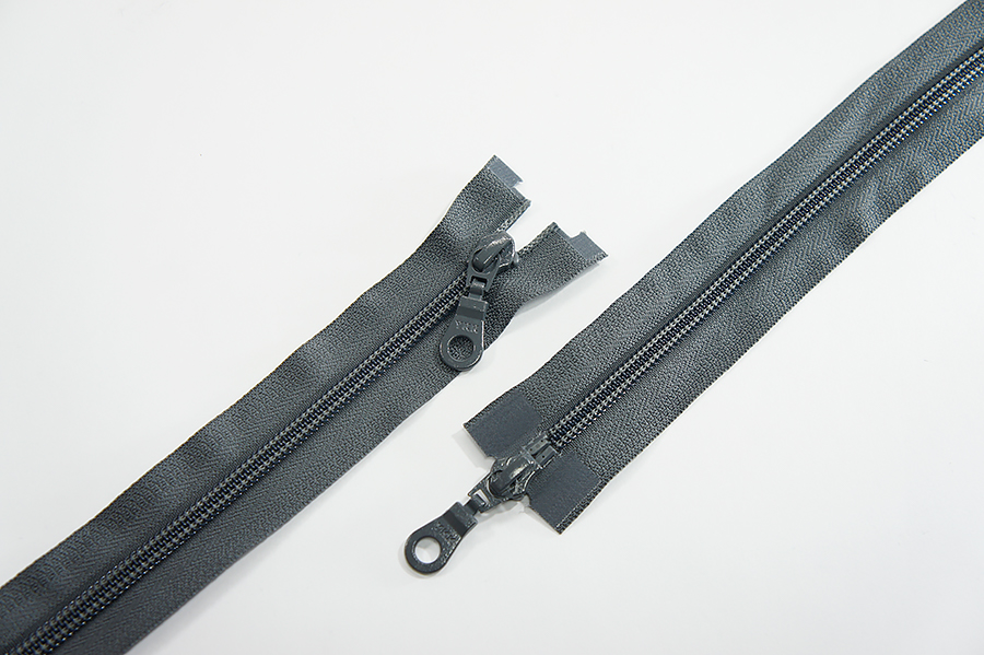 Блискавка YKK, T5, 2 замки, 100 см, сірий темний