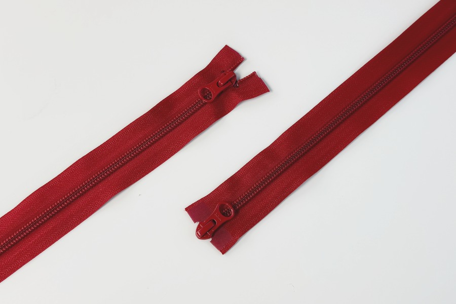 Блискавка YKK, T5, 2 замки, 75 см, червоний яскравий