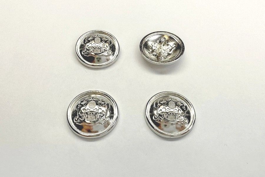 Гудзик металевий 20 мм Mertbutton, нікель, SMB-319-32-nik