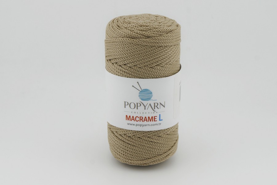 Пряжа Macrame L 100гр/90м POPYARN, бежевий, 415