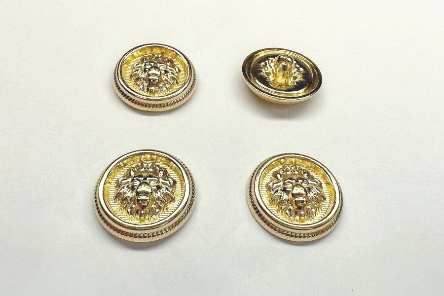 Гудзик металевий 23 мм Mertbutton, золото, SMB-318-36-gold