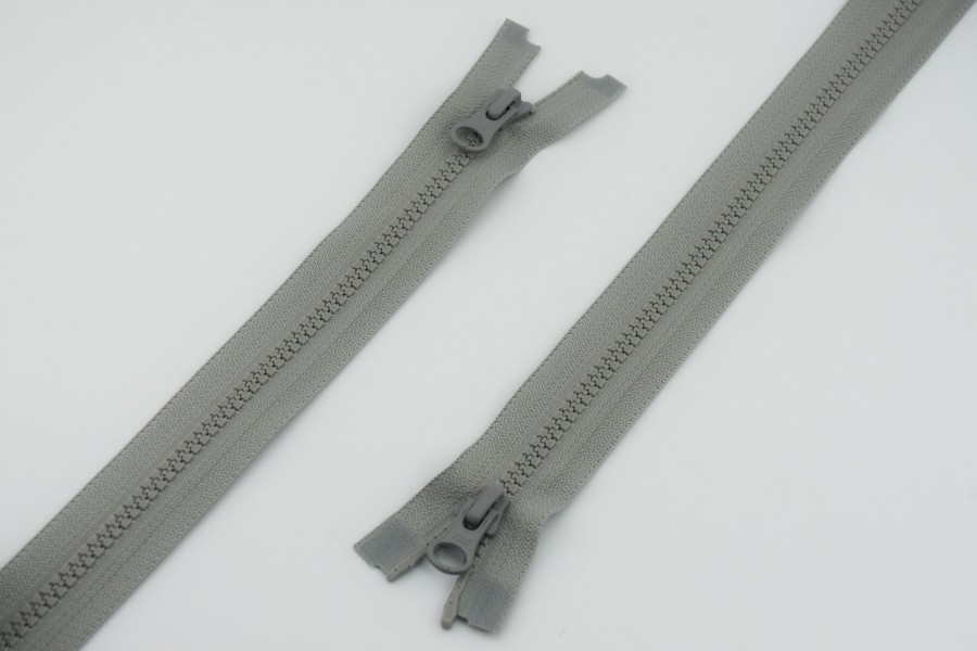 Блискавка YKK, T5 трактор, 2 замки, 75 см, сірий