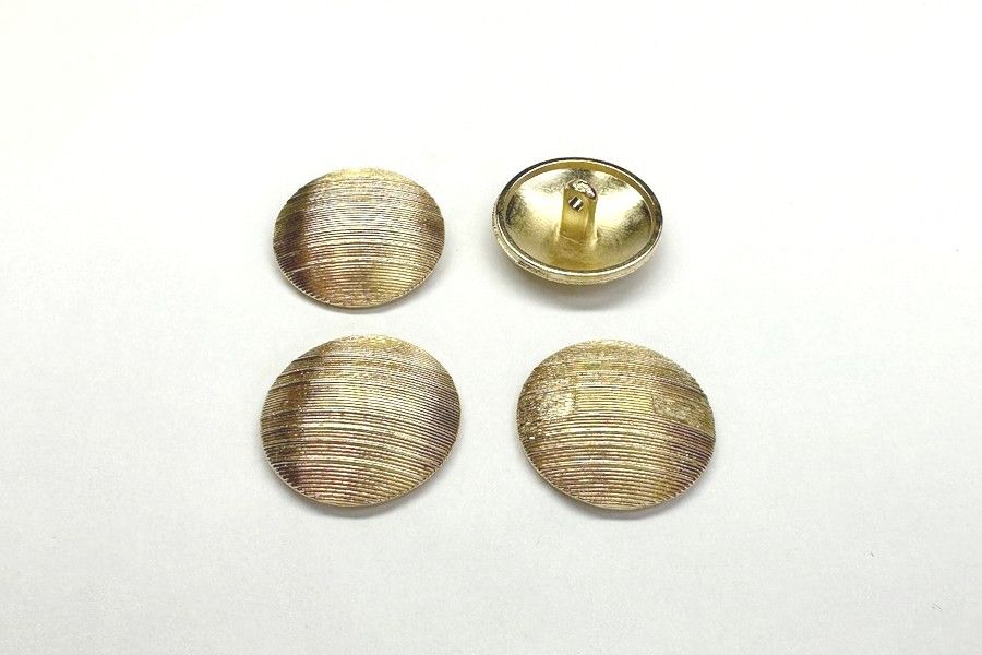 Гудзик металевий 23 мм Mertbutton, золото, SMB-6370-36-gold