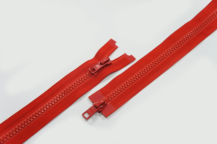 Блискавка YKK, T5 трактор, 2 замки, 100 см, червоний