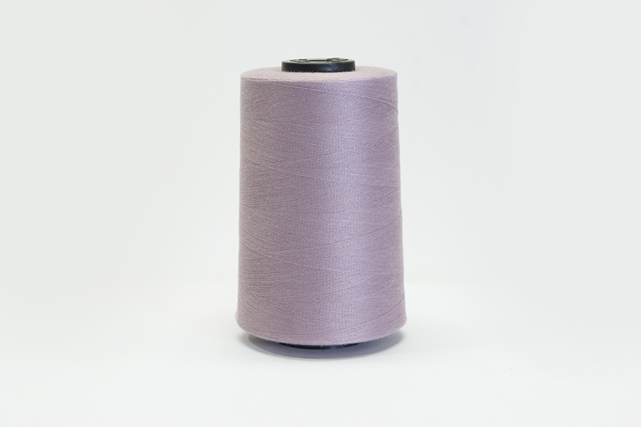 Нитки ПЕ №40/2 5000 м Barva, бузковий брудний, 6055