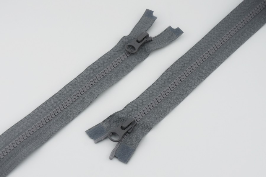 Блискавка YKK, T5 трактор, 2 замки, 75 см, сірий бузковий