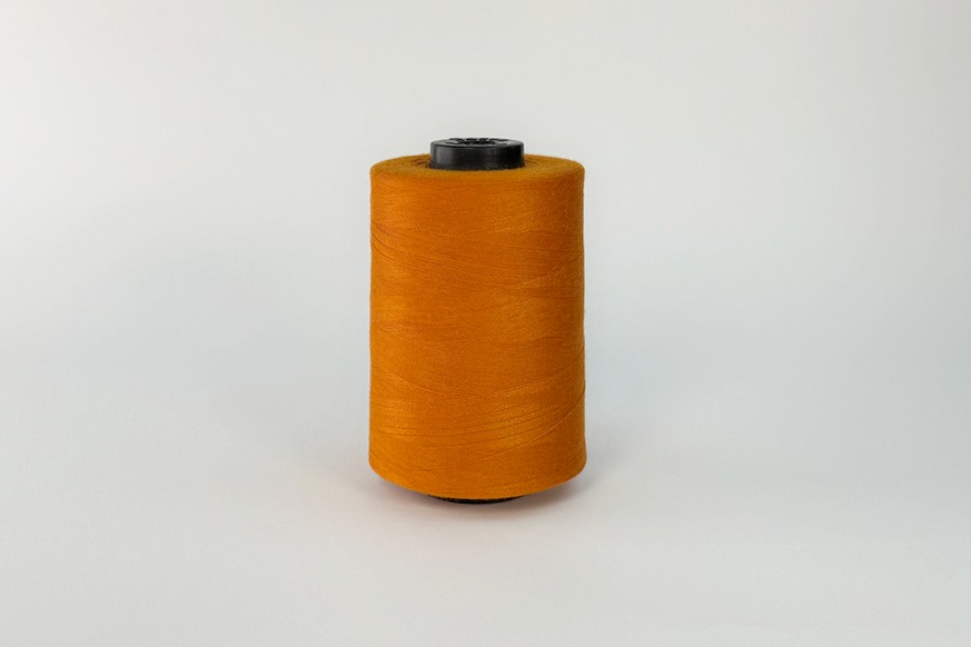 Нитки ПЕ №40/2 5000 м Barva, помаранчевий натуральний, 3024