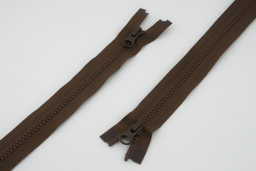 Блискавка YKK, T5 трактор, 2 замки, 75 см, коричневий