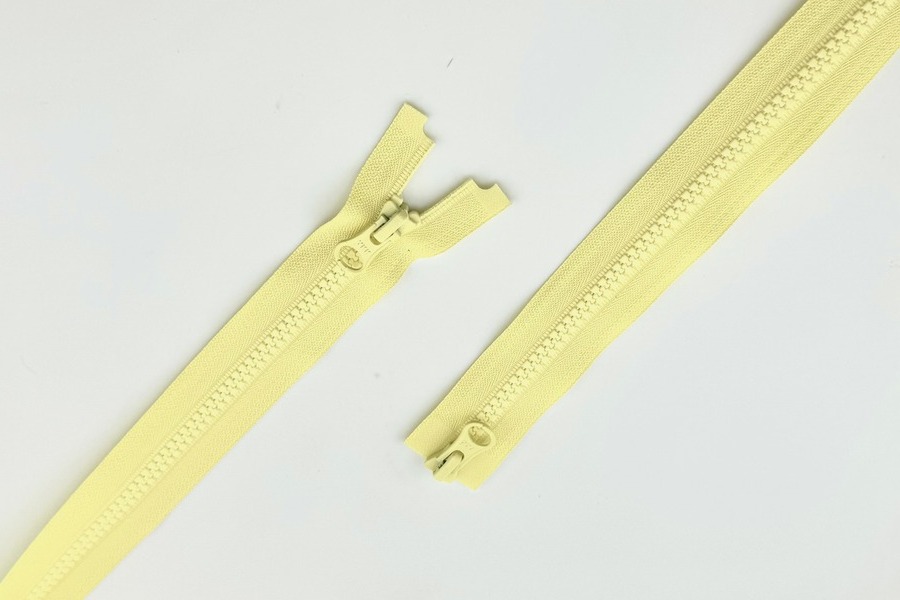 Блискавка YKK, T5 трактор, 2 замки, 75 см, жовтий світлий
