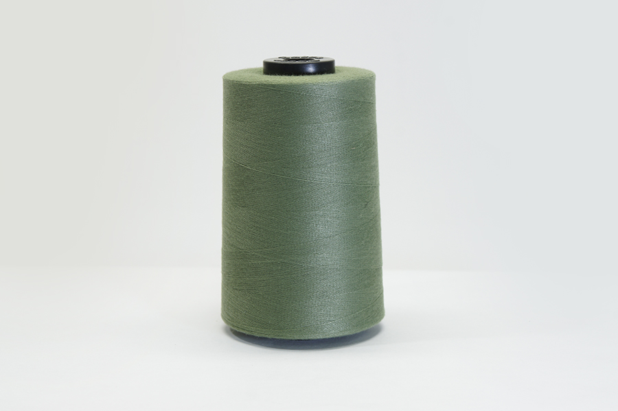 Нитки ПЕ №40/2 5000 м Barva, зелений брудний, 4065