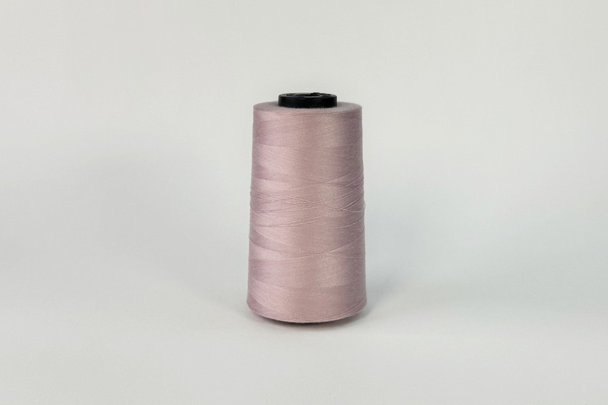 Нитки ПЕ №40/2 5000 м Barva, рожевий брудний, 6071