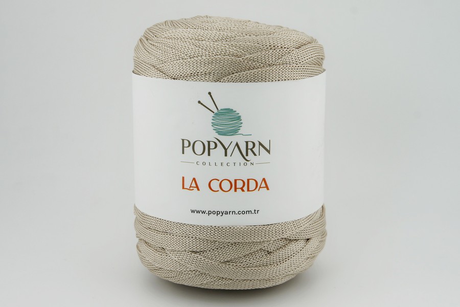Пряжа La Corda 250гр/100м POPYARN, бежевий, 260
