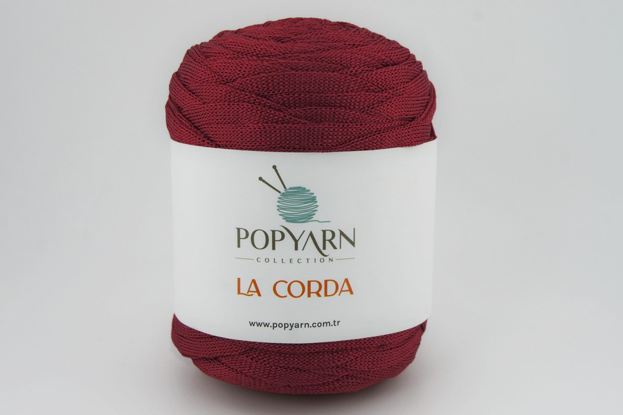 Пряжа La Corda 250гр/100м POPYARN, червоний, 1251