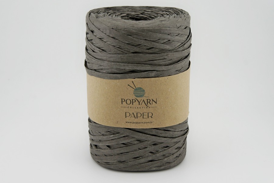Пряжа Рафія 250гр/360м POPYARN, сірий, 501