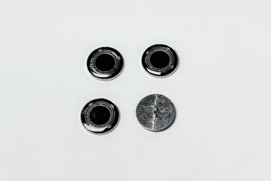 Гудзик металевий 20 мм Mertbutton, нікель, UTS-74-32-nik