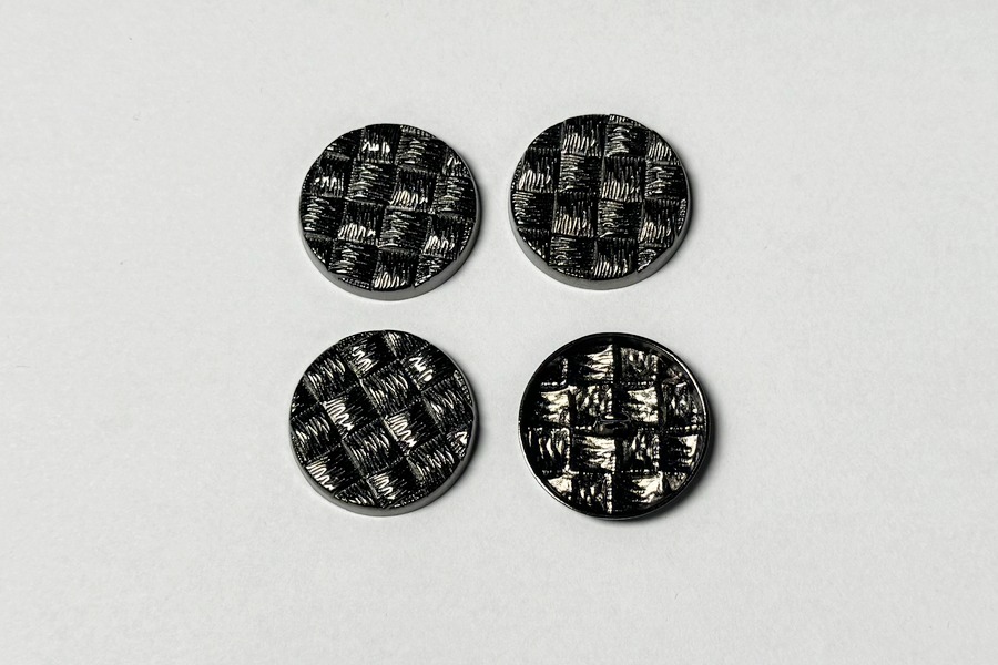 Гудзик металевий 25 мм Mertbutton, нікель чорний, UTS-29-40-b.nik