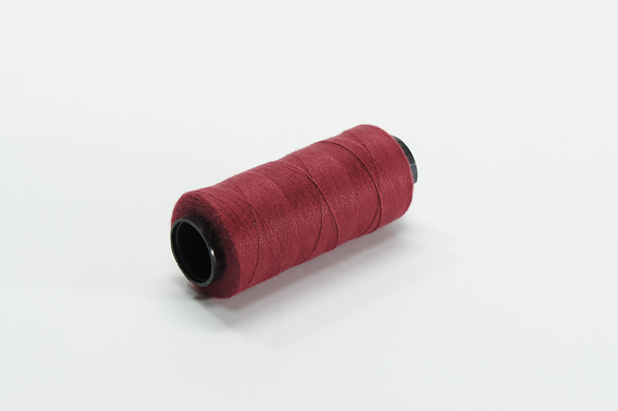 Нитки ПЕ №40/2 250 м Barva, бордовий натуральний, 6056