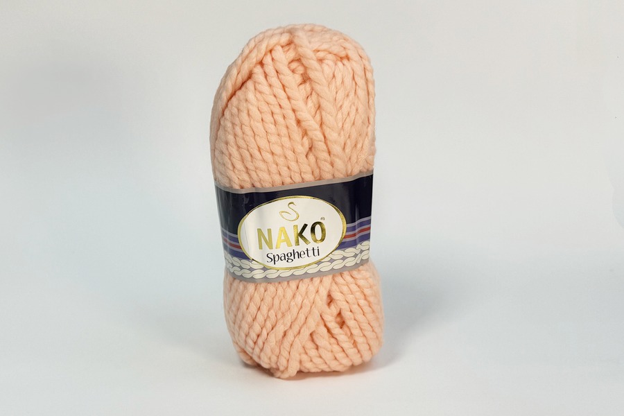 Пряжа Spaghetti 100гр/60м NAKO, персиковий, 11527