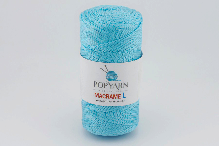 Пряжа Macrame L 100гр/90м POPYARN, бірюзовий, 450